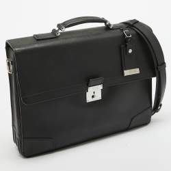 Pre Owned TUMI Black Leather Astor Dorilton Briefcase