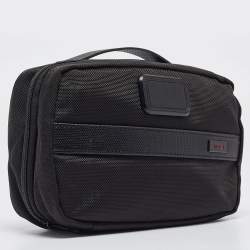Pre Owned TUMI Black Nylon Alpha 2 Split Travel Kit Pouch