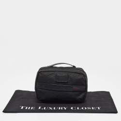 Pre Owned TUMI Black Nylon Alpha 2 Split Travel Kit Pouch