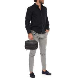 Pre Owned TUMI Black Nylon Alpha 2 Split Travel Kit Pouch