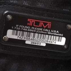 Pre Owned Tumi Black Nylon Alpha II Hanging Travel Clutch