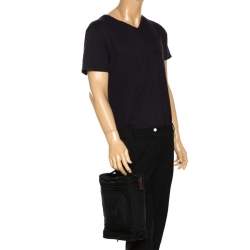 Pre Owned Tumi Black Nylon Alpha II Hanging Travel Clutch