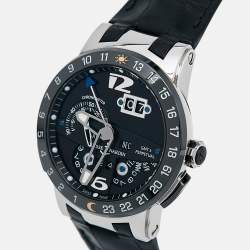 Ulysse Nardin Black Ceramic 18K White Gold Alligator Leather Perpetual Calendar El Toro 320-00 Men's Wristwatch 43 mm