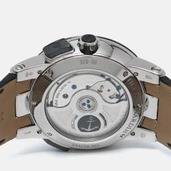 Ulysse Nardin Black Ceramic 18K White Gold Alligator Leather Perpetual Calendar El Toro 320-00 Men's Wristwatch 43 mm