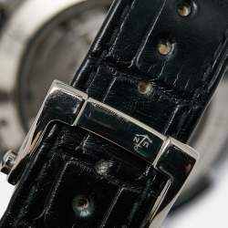 Ulysse Nardin Black Ceramic 18K White Gold Alligator Leather Perpetual Calendar El Toro 320-00 Men's Wristwatch 43 mm