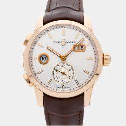 Pre-Owned Ulysse Nardin Dual Time Manufacture 3346-126/91 42 mm