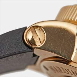 Ulysse Nardin Brown 18K Rose Gold Rubber Maxi Marine 356-66 Men's Wristwatch 41 mm