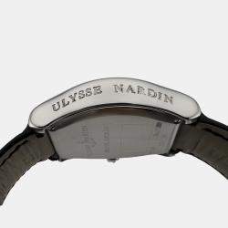 Pre Owned Ulysse Nardin Michelangelo Big Date 233-68 Automatic Black Dial Stainless Steel Men's Wristwatch 35 mm
