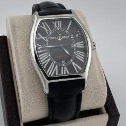Pre Owned Ulysse Nardin Michelangelo Big Date 233-68 Automatic Black Dial Stainless Steel Men's Wristwatch 35 mm