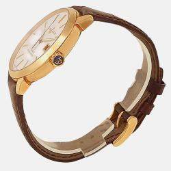 Pre Owned Ulysse Nardin Classico 8156-111-2/91 Automatic Silver Dial 18k Rose Gold Men's Wristwatch 40mm