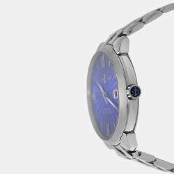 Pre Owned Ulysse Nardin Classic 8153-111 Automatic Blue Dial Stainless Steel Men's Wristwatch 40mm