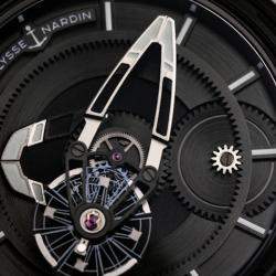 Pre Owned ساعة يد رجالية أوليس ناردين أوتوماتيك فريك X 2303-270/أسود 43 مليمتر مستعملة