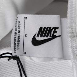 Nike X Undercover White Synthetic Logo Printed Hoodie M