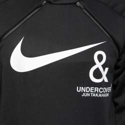 Nike X Undercover Black Synthetic Logo Printed Hoodie M