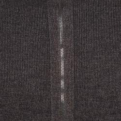 Pre Owned Boss By Hugo Boss Brown Full Sleeve Zip-Up Cardigan M