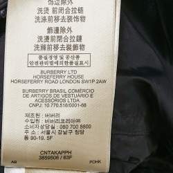 Burberry Brit Navy Blue Nylon Hooded Down Vest M