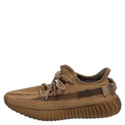 Adidas Yeezy Beige Knit Fabric Boost 350 V2 Earth Sneakers Size 38 2/3