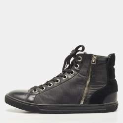 Authentic LOUIS VUITTON DAMIER GRAPHITE Sneakers GO 0193 US 9 LOW PRICE