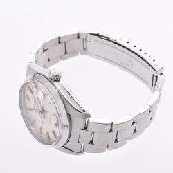 Pre Owned Rolex Silver Stainless Steel Oyster Date Precision 6694 Men's Wristwatch 33 MM