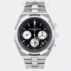 Pre Owned Vacheron Constantin Overseas 5500V/110A-B481 Black Stainless Steel Automatic Men's Watches 42.5mm