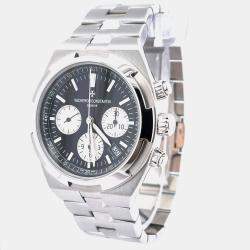Pre Owned Vacheron Constantin Overseas 5500V/110A-B481 Black Stainless Steel Automatic Men's Wristwatch 42.5mm