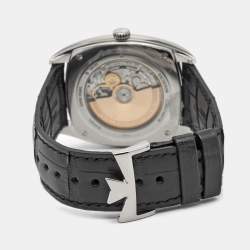 Vacheron Constantin Silver 18K White Gold Alligator Leather Harmony Dual Time 7810S/000G-B142 Men's Wristwatch 40 mm