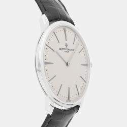 Vacheron Constantin Silver Platinum Patrimony 81180/000P-9332 Manual Winding Men's Wristwatch 40 mm