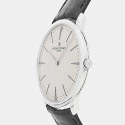 Vacheron Constantin Silver Platinum Patrimony 81180/000P-9332 Manual Winding Men's Wristwatch 40 mm