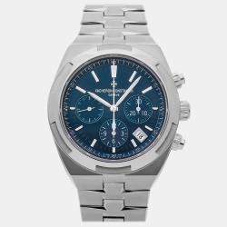 Vacheron Constantin Blue Stainless Steel Overseas 5500V/110A-B148 Automatic Men's Wristwatch 42 mm