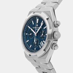 Vacheron Constantin Blue Stainless Steel Overseas 5500V/110A-B148 Automatic Men's Wristwatch 42 mm