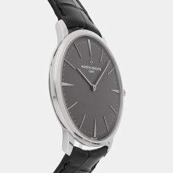 Vacheron Constantin Grey Platinum Patrimony 81180/000P-9539 Manual Winding Men's Wristwatch 40 mm