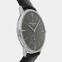 Vacheron Constantin Grey Platinum  Patrimony Manual Winding Men's Wristwatch 42 mm