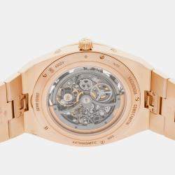 Vacheron Constantin Skeleton 18k Rose Gold Overseas 4300V/120R-B547 Automatic Men's Wristwatch 41 mm