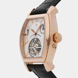 Vacheron Constantin Silver 18k Rose Gold Malte 30066/000R-8816 Manual Winding Men's Wristwatch 36 mm