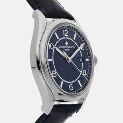 Vacheron Constantin Blue Stainless Steel Fiftysix  Automatic Men's Wristwatch 40 mm