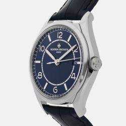 Vacheron Constantin Blue Stainless Steel Fiftysix  Automatic Men's Wristwatch 40 mm