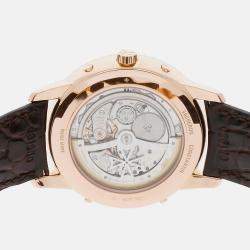 Vacheron Constantin Silver 18k Rose Gold Patrimony Automatic Men's Wristwatch 41 mm