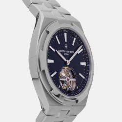 Vacheron Constantin Blue Stainless Steel Overseas 6000V/110A-B544 Automatic Men's Wristwatch 42 mm