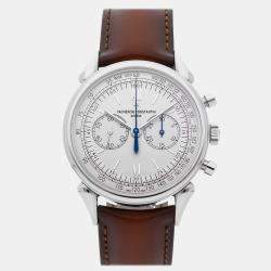 Vacheron Constantin Silver Stainless Steel Historiques 5000H/000A-B582 Manual Winding Men's Wristwatch 38 mm