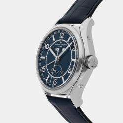 Vacheron Constantin Blue Stainless Steel Fiftysix 4000E/000A-B548 Automatic Men's Wristwatch 40 mm