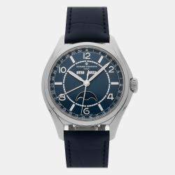 Vacheron Constantin Blue Stainless Steel Fiftysix 4000E/000A-B548 Automatic Men's Wristwatch 40 mm