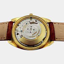 Pre Owned Vintage Vacheron Constantin 7397 18K Gold Champagne Dial Automatic Men's Wristwatch 35 mm