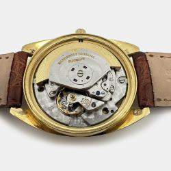 Pre Owned Vintage Vacheron Constantin 7397 18K Gold Champagne Dial Automatic Men's Wristwatch 35 mm