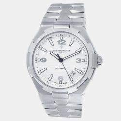 Pre Owned Vacheron Constantin Overseas 47040/B01A-9093 Automatic Silver Stainless Steel Men's Wristwatch 43 mm
