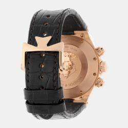 Pre Owned Vacheron Constantin Overseas 49150/000R-9338 Automatic Grey 18k Rose Gold Men's Wristwatch 43 mm