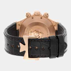 Pre Owned Vacheron Constantin Overseas 49150/000R-9338 Automatic Grey 18k Rose Gold Men's Wristwatch 43 mm