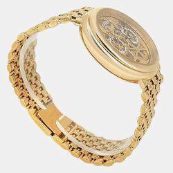 Pre Owned Vacheron Constantin Patrimony 47100/236J-3 Manual Winding Skeleton 18K Yellow Gold Men’s Wristwatch 38 mm