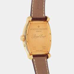 Pre Owned Vacheron Constantin Royal Eagle 42008/000J-9061 Automatic Silver 18k Yellow Gold Men's Wristwatch 35.5 mm