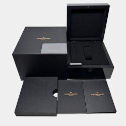 Pre Owned Pre-Owned Vacheron Constantin Traditionnelle Complete Calendar Openface 4020T/000G-B655  Grey Automatic 18k White Gold Men's Wristwatch 41 mm