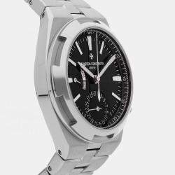 Pre Owned Pre-Owned Vacheron Constantin Overseas Dual Time 7900V/110A-B546 Black Automatic Stainless Steel Men's Wristwatch 41 mm
